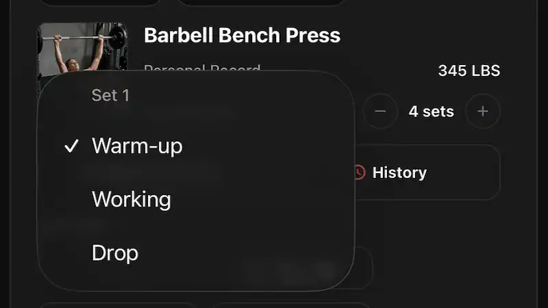 Warm-up sets GMLYFT